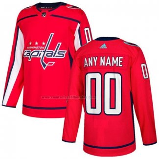 Camiseta Hockey Nino Washington Capitals Personalizada Primera Rojo