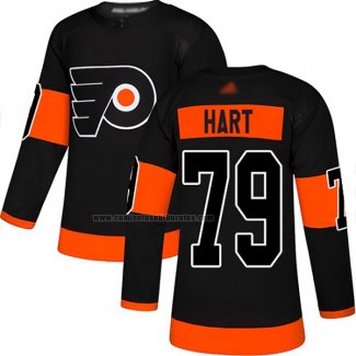 Camiseta Hockey Philadelphia Flyers Carter Hart Alterno Autentico Negro