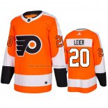 Camiseta Hockey Philadelphia Flyers Taylor Leier Primera Autentico Naranja