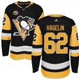 Camiseta Hockey Pittsburgh Penguins Carl Hagelin 50 Anniversary Primera Premier Negro