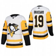 Camiseta Hockey Pittsburgh Penguins Derick Brassard Segunda Autentico Jugador Blanco