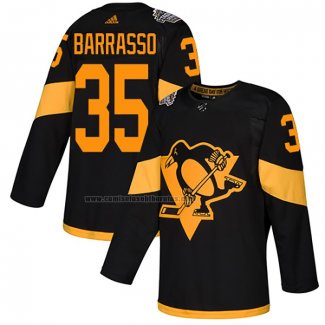 Camiseta Hockey Pittsburgh Penguins Tom Barrasso Autentico 2019 Stadium Series Negro