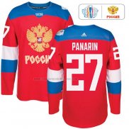 Camiseta Hockey Rusia Artemi Panarin Premier 2016 World Cup Rojo