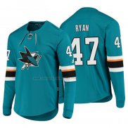 Camiseta Hockey San Jose Sharks Joakim Ryan Platinum Verde