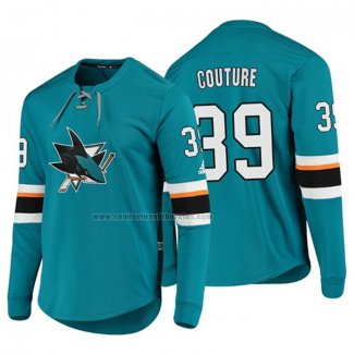 Camiseta Hockey San Jose Sharks Logan Couture Platinum Verde