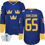 Camiseta Hockey Suecia Erik Karlsson Premier 2016 World Cup Azul