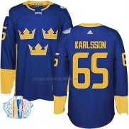 Camiseta Hockey Suecia Erik Karlsson Premier 2016 World Cup Azul