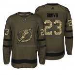 Camiseta Hockey Tampa Bay Lightning J.t. Brown Salute To Service Verde Militar