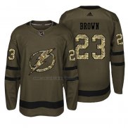 Camiseta Hockey Tampa Bay Lightning J.t. Brown Salute To Service Verde Militar