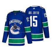 Camiseta Hockey Vancouver Canucks Michael Del Zotto Autentico Primera 2018 Azul