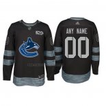 Camiseta Hockey Vancouver Canucks Personalizada Negro