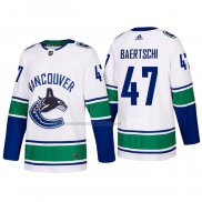 Camiseta Hockey Vancouver Canucks Sven Baertschi Segunda Premier 2017-2018 Blanco