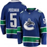 Camiseta Hockey Vancouver Canucks Tucker Poolman Primera Premier Breakaway Azul