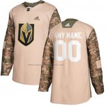 Camiseta Hockey Vegas Golden Knights Personalizada Autentico 2017 Veterans Day Camuflaje