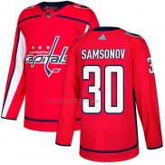 Camiseta Hockey Washington Capitals Ilya Samsonov Primera Autentico Rojo