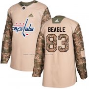 Camiseta Hockey Washington Capitals Jay Beagle Autentico 2017 Veterans Day Camuflaje