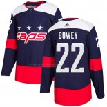 Camiseta Hockey Washington Capitals Madison Bowey Autentico 2018 Stadium Series Azul