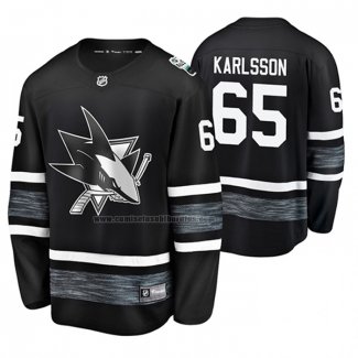 Camiseta Hockey 2019 All Star San Jose Sharks Erik Karlsson Negro