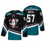 Camiseta Hockey Anaheim Ducks Alex Dostie Alterno 25th Aniversario Autentico Negro