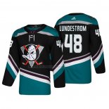 Camiseta Hockey Anaheim Ducks Isac Lundestrom Alterno 25th Aniversario Autentico Negro