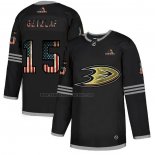 Camiseta Hockey Anaheim Ducks Ryan Getzlaf 2020 USA Flag Negro