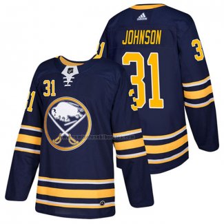 Camiseta Hockey Buffalo Sabres Chad Johnson Primera Autentico 2018 Azul