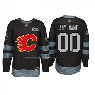 Camiseta Hockey Calgary Flames Personalizada Negro