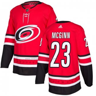 Camiseta Hockey Carolina Hurricanes Mcginn Primera Autentico Rojo