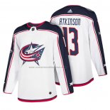 Camiseta Hockey Columbus Blue Jackets Cam Atkinson 2018 Blanco