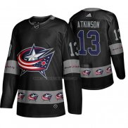 Camiseta Hockey Columbus Blue Jackets Cam Atkinson Breakaway Negro