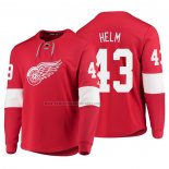 Camiseta Hockey Detroit Red Wings Darren Helm Platinum Rojo