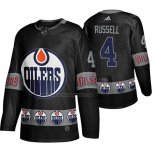 Camiseta Hockey Edmonton Oilers Kris Russell Breakaway Negro