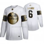 Camiseta Hockey Golden Edition Edmonton Oilers Adam Larsson Limited Blanco