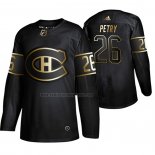 Camiseta Hockey Golden Edition Montreal Canadiens Jeff Petry Autentico Negro