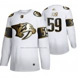 Camiseta Hockey Golden Edition Nashville Predators Roman Josi Limited Blanco