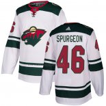 Camiseta Hockey Minnesota Wild Jared Spurgeon Road Autentico Blanco