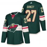 Camiseta Hockey Minnesota Wild Kyle Quincey Autentico Primera 2018 Verde