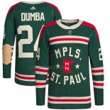 Camiseta Hockey Minnesota Wild Matt Dumba Autentico 2022 Winter Classic Verde