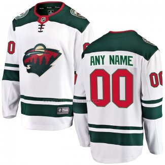 Camiseta Hockey Minnesota Wild Personalizada Segunda Blanco