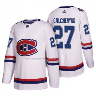 Camiseta Hockey Montreal Canadiens Alex Galchenyuk 100 Classic Blanco