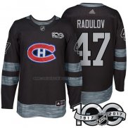 Camiseta Hockey Montreal Canadiens Alexander Radulov 1917-2017 100th Aniversario Negro