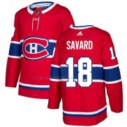 Camiseta Hockey Montreal Canadiens Serge Savard Primera Autentico Rojo