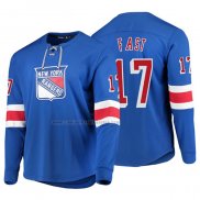 Camiseta Hockey New York Rangers Jesper Fast Platinum Azul