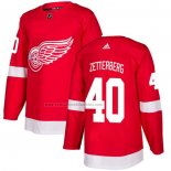 Camiseta Hockey Nino Detroit Red Wings Henrik Zetterberg Primera Autentico Rojo