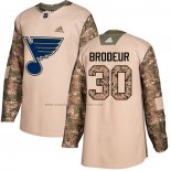 Camiseta Hockey Nino St. Louis Blues Martin Brodeur Autentico 2017 Veterans Day Camuflaje