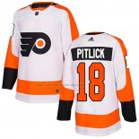 Camiseta Hockey Philadelphia Flyers Tyler Pitlick Road Autentico Blanco