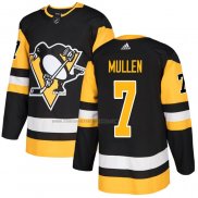 Camiseta Hockey Pittsburgh Penguins Joe Mullen Primera Autentico Negro