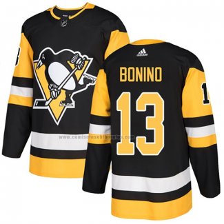 Camiseta Hockey Pittsburgh Penguins Nick Bonino Primera Autentico Negro