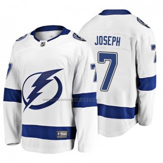 Camiseta Hockey Tampa Bay Lightning Mathieu Joseph 2019 Segunda Breakaway Blanco