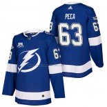 Camiseta Hockey Tampa Bay Lightning Matthew Peca Autentico Primera 2018 Azul